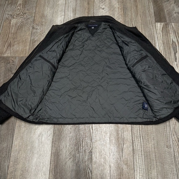 Men’s Tommy Hilfiger XXL Gray Wool Zip Up Jacket heavy lined - Picture 3 of 7